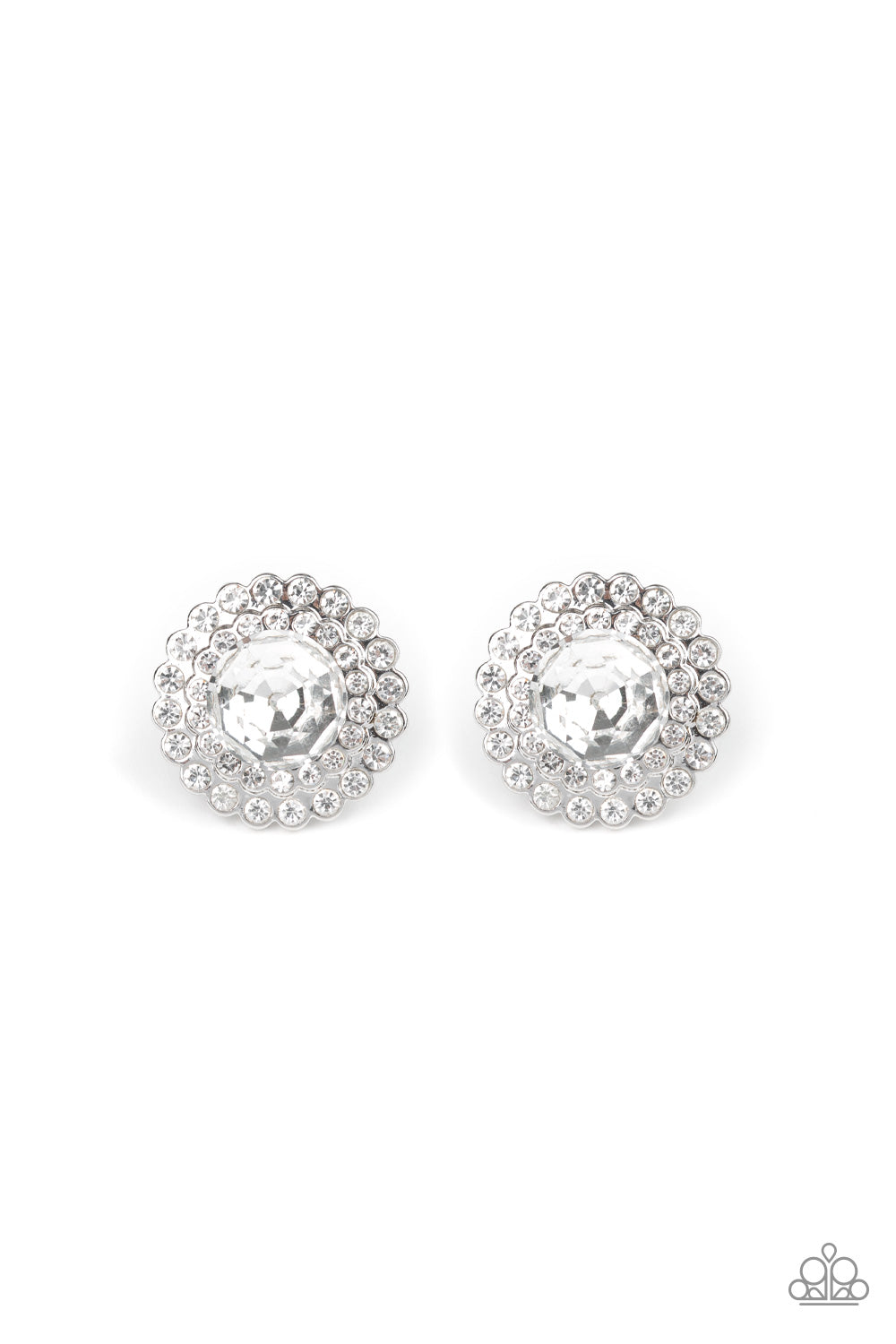 Paparazzi Incredibly Iconic Silver Post Earrings